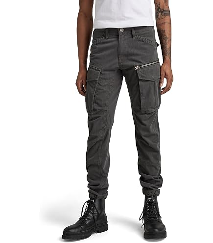 G-Star Men's Pleated Chino Relaxed Tapered, Blue, 28W x 32L at